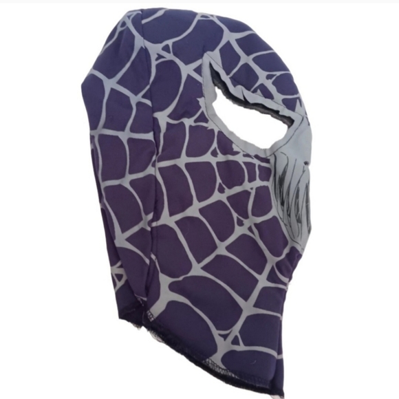 Venom Costume Full Hood Soft Mask | EUC |Dark Purple & Gray - Picture 1 of 9